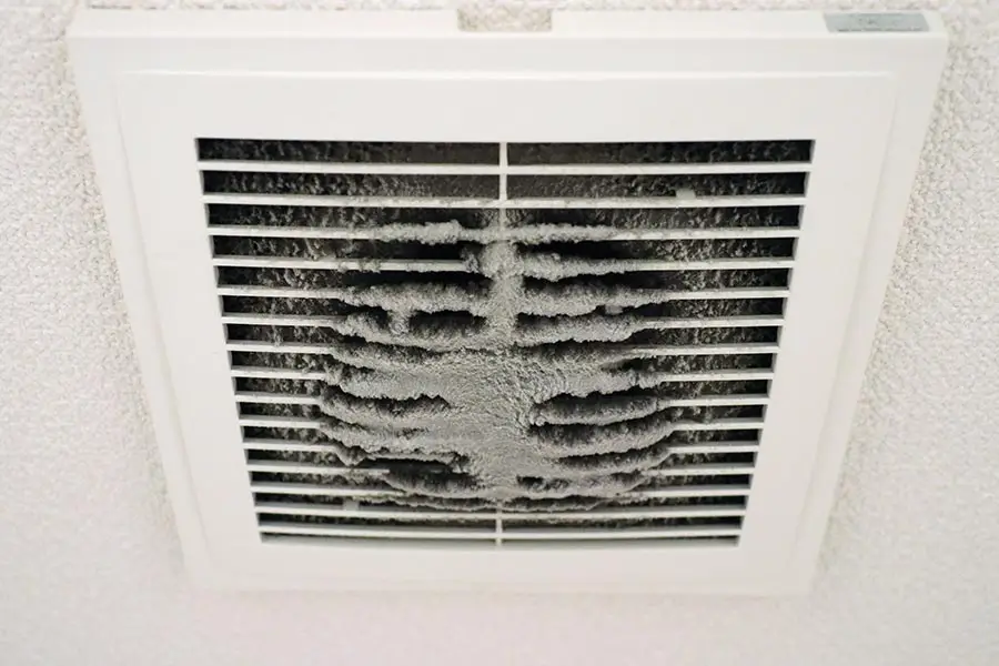 Damaged HVAC blower