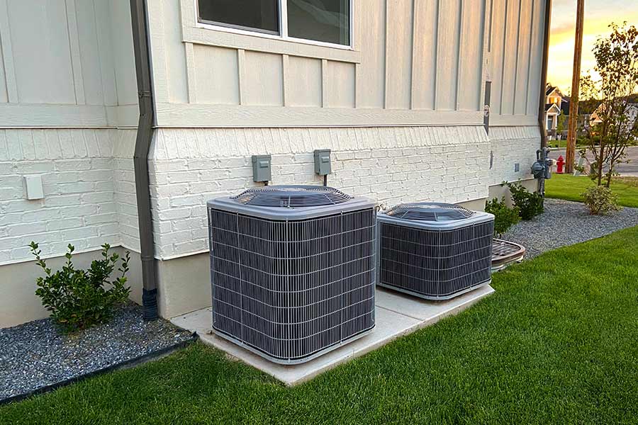 Two large outdoor HVAC